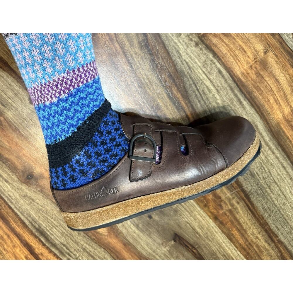 Haflinger Fisherman Womens Size 39-8 Brown Leather Clog Shoes - Picture 5 of 16